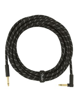 Fender DeLuxe Series 5.5 meter instrumentkabel, black tweed
