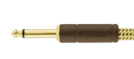 Fender DeLuxe Series 5.5 meter instrumentkabel, yellow tweed