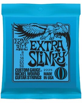 Ernie Ball 2225 snarenset 008 voor elektrische gitaar, extra slinky