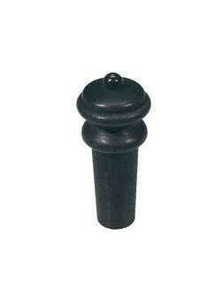 Eindpin voor viool 4/4-3/4, ebony, medium, hill model, black ball