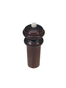 Eindpin voor viool 4/4-3/4, rosewood, medium, hill model, white ball