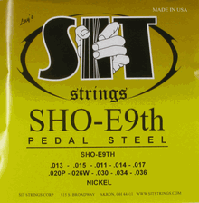 SIT snaren Pedal Steel SHO-E9th, 10-snarig
