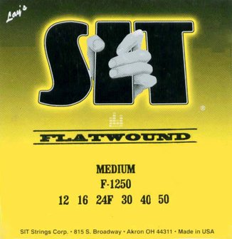 SIT Flatwound F-1250 Powerflats, the original flatwound electric guitar string
