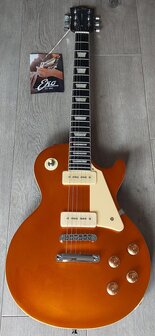 EKO VL480 GTV LesPaul-model Aged Gold Sparkle P-90