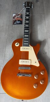 EKO VL480 GTV LesPaul-model Aged Gold Sparkle P-90