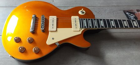 EKO VL480 GTV LesPaul-model Aged Gold Sparkle P-90