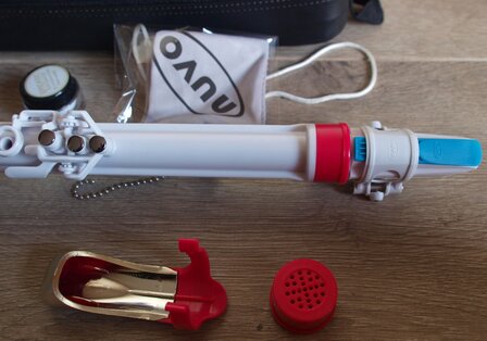 Nuvo Clarineo, wit-pink, Stemming C, Licht polymeer, Standaardset