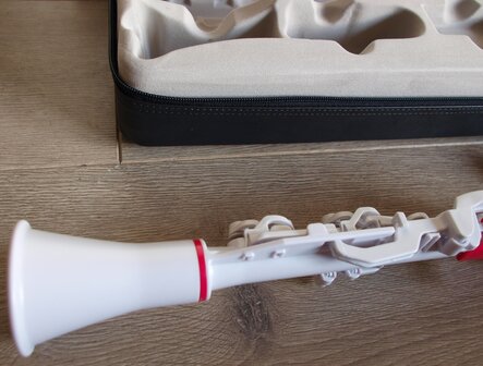 Nuvo Clarineo, wit-pink, Stemming C, Licht polymeer, Standaardset
