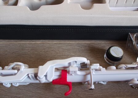 Nuvo Clarineo, wit-pink, Stemming C, Licht polymeer, Standaardset