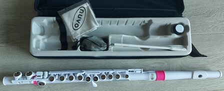 Nuvo Student Flute, White Pink