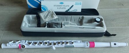 Nuvo Student Flute, White Pink