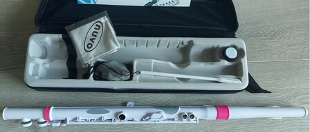 Nuvo Student Flute, White Pink