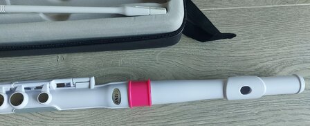 Nuvo Student Flute, White Pink