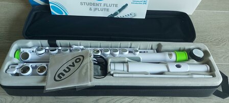Nuvo Student Flute, White White Green