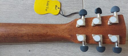 Cort Folkgitaar, Earth Mini Traveller, Open Pore met gigbag, kleiner model (3/4)