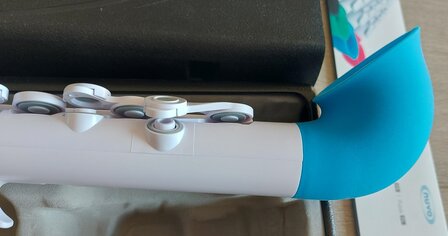 Nuvo jSax standaard kit, wit/blauw