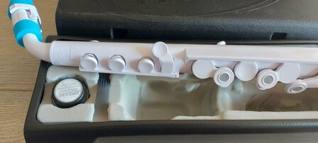Nuvo jSax standaard kit, wit/blauw
