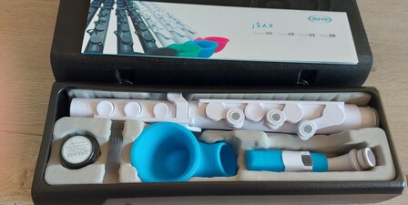 Nuvo jSax standaard kit, wit/blauw