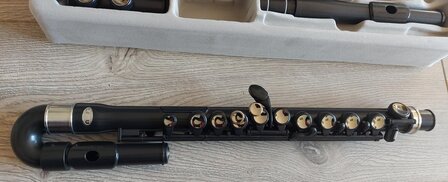 Nuvo Student Flute, Zwart Zilver