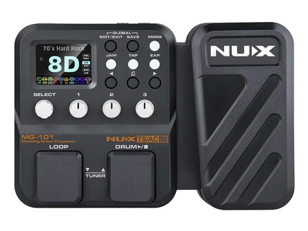 NUX Multi-Effects guitar amp modeling processor and multi effect with drum machine and phrase looper