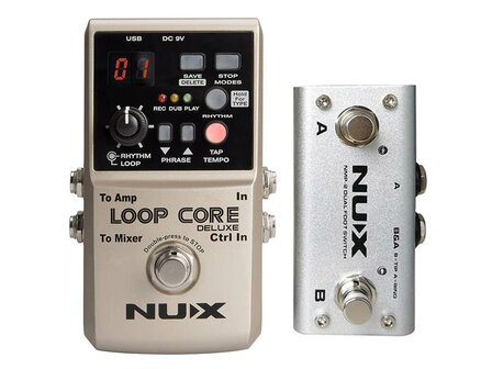 NUX Core Series loop pedaal bundel LOOP CORE DELUXE met NMP-2 voetschakelaar
