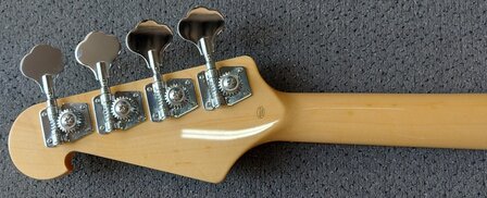 SX Modern Series PB style electric bass guitar with gigbag, burning fire