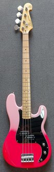 SX Modern Series PB style electric bass guitar with gigbag, , pink twilight