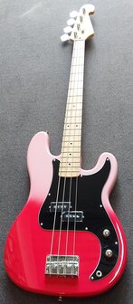 SX Modern Series PB style electric bass guitar with gigbag, , pink twilight