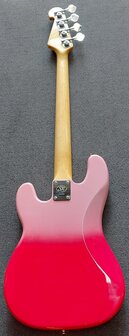 SX Modern Series PB style electric bass guitar with gigbag, , pink twilight