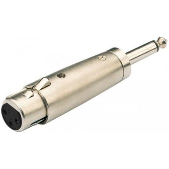 Verloop / adapter XLR-F / Jack male Stereo