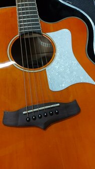 Tanglewood Super Jumbo Evolution Exotic Viscount Trans Orange nu met koffer