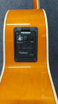 Tanglewood Super Jumbo Evolution Exotic Viscount Trans Orange nu met koffer