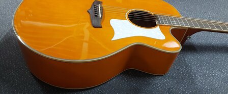 Tanglewood Super Jumbo Evolution Exotic Viscount Trans Orange nu met koffer