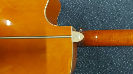 Tanglewood Super Jumbo Evolution Exotic Viscount Trans Orange nu met koffer