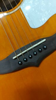 Tanglewood Super Jumbo Evolution Exotic Viscount Trans Orange nu met koffer