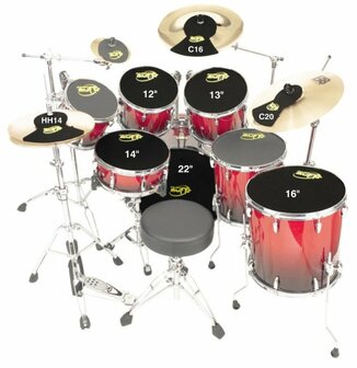 Xymox Noise Guard Practice pads, 8, 10 of 14 inch