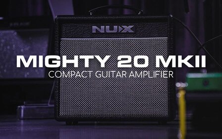 NUX Mighty Series modeling amplifier 20 watt MK2 - 8&quot; speaker - amp modeling - DSP - looper - tuner - USB audio