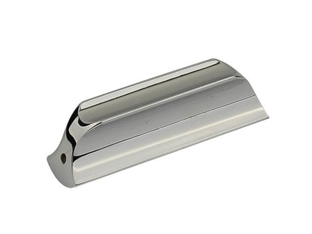 Pedal steel tone bar, Lapsteel slider, chrome, with finger grip