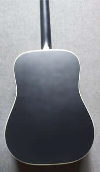 Cort Folkgitaar Earth 70, Black Satin Dreadnought met massief bovenblad
