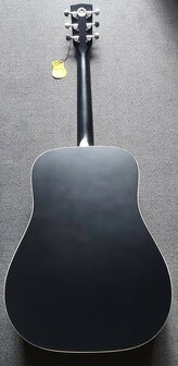 Cort Folkgitaar Earth 70, Black Satin Dreadnought met massief bovenblad