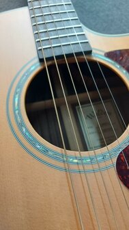 WALDEN Folkgitaar G800CE, Grand Auditorium Cut, massief, gesatineerd, EQ, electro-akoestisch met gigbag