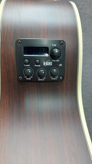 WALDEN Folkgitaar G800CE, Grand Auditorium Cut, massief, gesatineerd, EQ, electro-akoestisch met gigbag