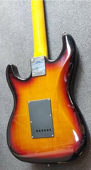 London City Spitfire MKII, Tobacco Sunburst met zwarte slagplaat 
