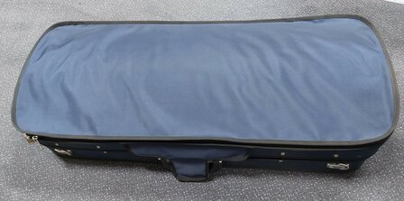 Vioolkoffer voor 2 violen 4/4, 4 strijkstokken, beharing, met 2 hygrometers