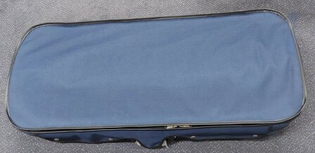 Vioolkoffer voor 2 violen 4/4, 4 strijkstokken, beharing, met hygrometer