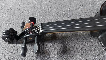 Viool 4/4 (volwassen model) compleet, zwart 