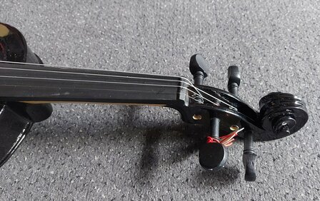Viool 4/4 (volwassen model) compleet, zwart 