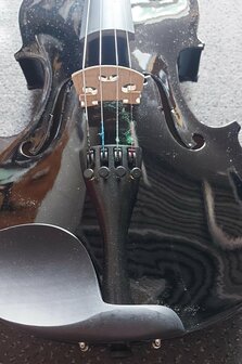 Viool 4/4 (volwassen model) compleet, zwart 