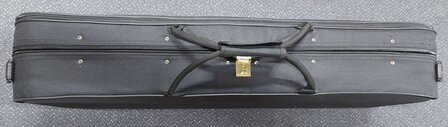 Koffer Altviool zwart met hygrometer