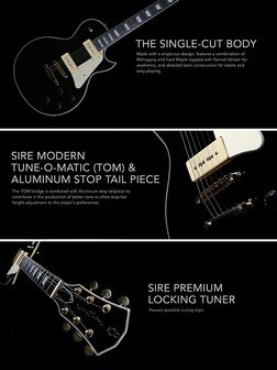 Sire Larry Carlton L7V Tobacco Sunburst met P90 soapbar elementen
